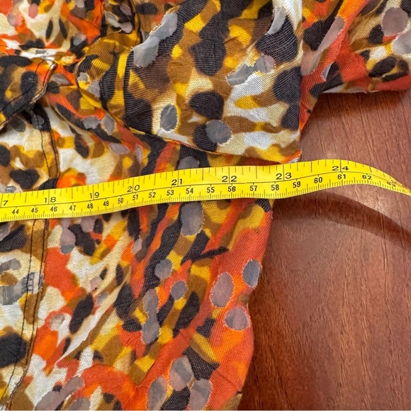 Ruby Rd. Multicolor Abstract Burn Out Button Up Jacket - Picture 12 of 13